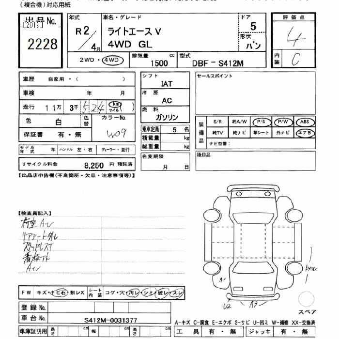 TOYOTA LITE ACE WAGON 2020 | Loginet